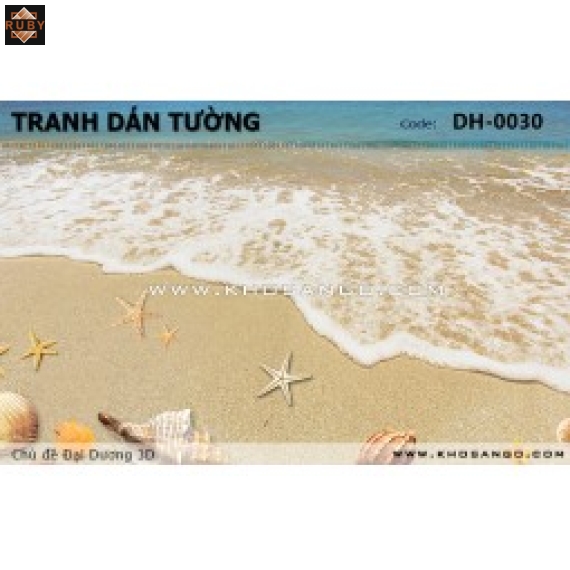 Tranh dán tường Đại Dương 3D DH-0030
