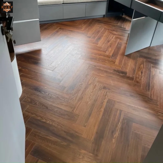 Sàn Gỗ Xương Cá Acacia 8mm A809 Cốt Xanh