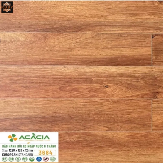 Sàn Gỗ Acacia 12mm A3684 Cốt Xanh