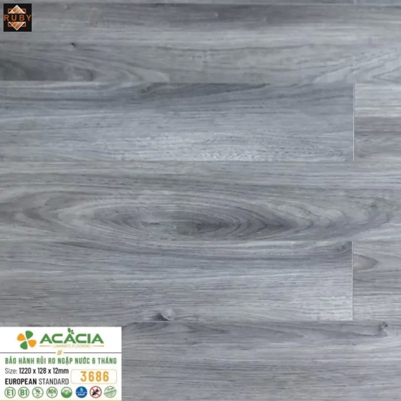 Sàn Gỗ Acacia 12mm A3686 Cốt Xanh