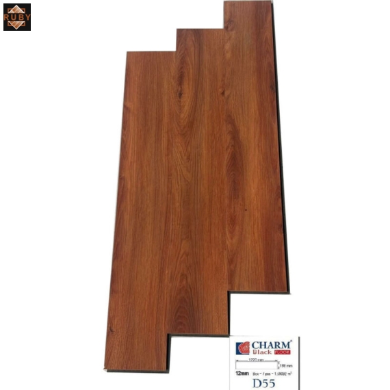 Sàn Gỗ Charm Wood Cốt Đen 12mm D55