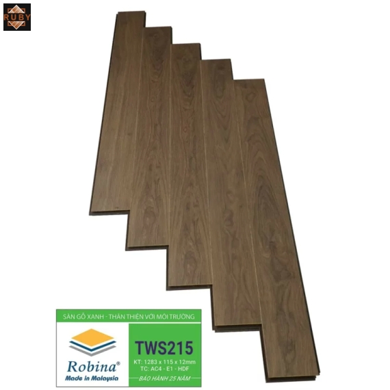 Sàn Gỗ Robina Bản Nhỏ 12mm TWS215