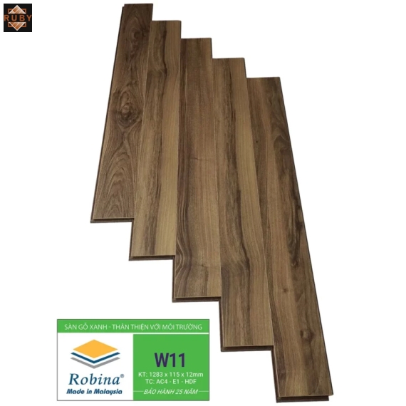 Sàn Gỗ Robina Bản Nhỏ 12mm W11